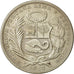 Moneda, Perú, Sol, 1923, Philadelphia, MBC, Plata, KM:218.1