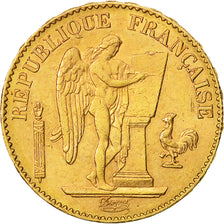 Moneta, Francia, Génie, 20 Francs, 1896, Paris, BB+, Oro, KM:825, Gadoury:1063