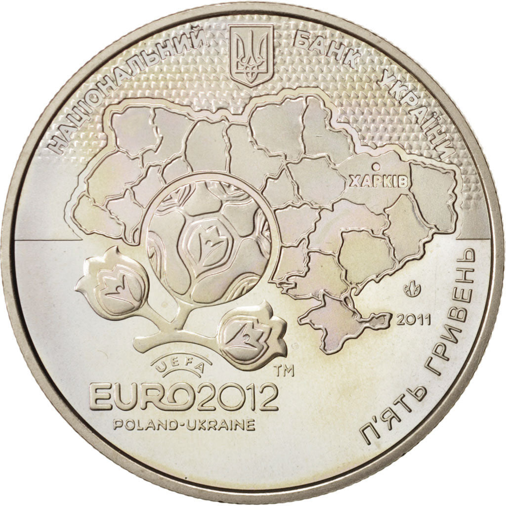 Moneta, Ucraina, 5 Hryven, 2011, Kyiv, SPL, Rame-nichel-zinco, KM:650