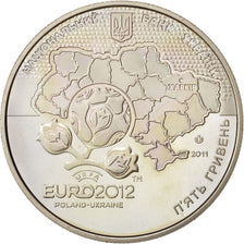 Coin, Ukraine, 5 Hryven, 2011, Kyiv, MS(63), Copper-Nickel-Zinc, KM:650