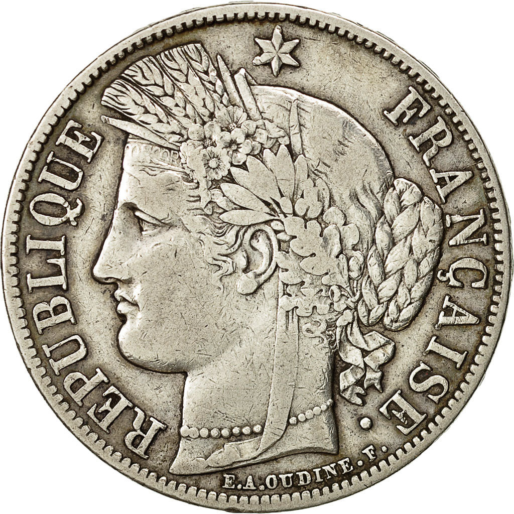 Monnaie, France, Cérès, 5 Francs, 1851, Paris, TTB, Argent, KM:761.1
