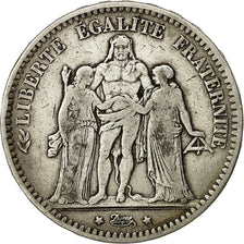 Coin, France, Hercule, 5 Francs, 1873, Bordeaux, VF(30-35), Silver, KM:820.2