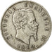 Coin, Italy, Vittorio Emanuele II, 5 Lire, 1869, Milan, EF(40-45), Silver