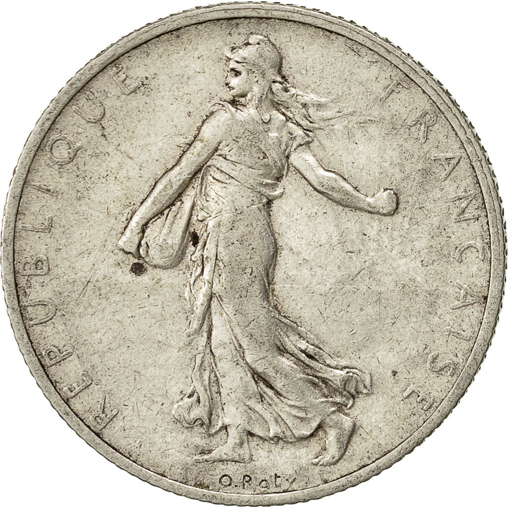 Coin, France, Semeuse, 2 Francs, 1910, Paris, EF(40-45), Silver, KM:845.1