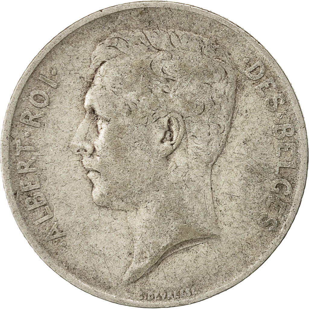 Coin, Belgium, Albert I, Franc, 1911, VF(30-35), Silver, KM:72