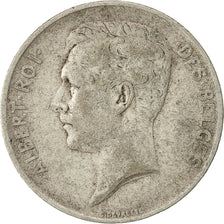Coin, Belgium, Albert I, Franc, 1911, VF(30-35), Silver, KM:72