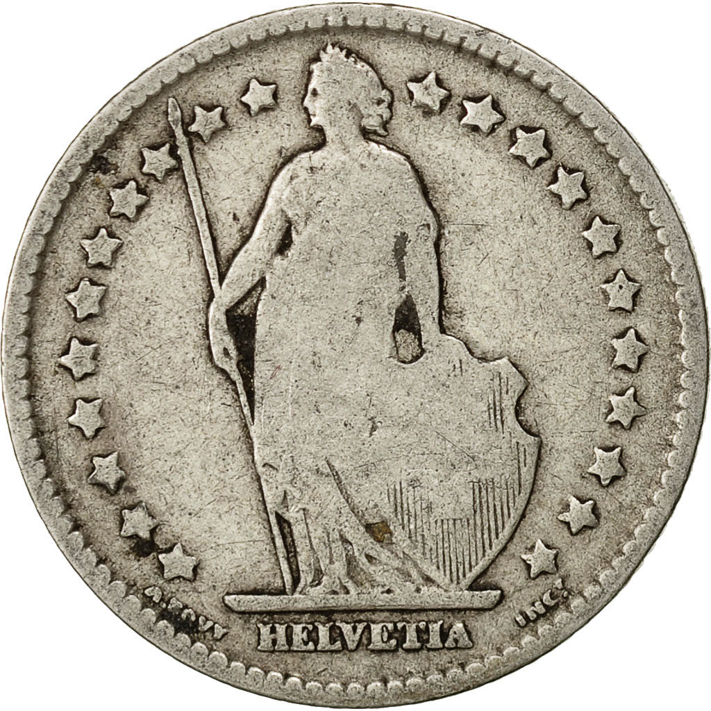 Coin, Switzerland, Franc, 1898, Bern, F(12-15), Silver, KM:24