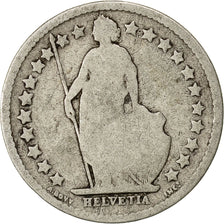 Coin, Switzerland, 1/2 Franc, 1881, Bern, F(12-15), Silver, KM:23