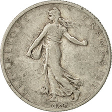 Coin, France, Semeuse, 2 Francs, 1908, Paris, VF(30-35), Silver, KM:845.1