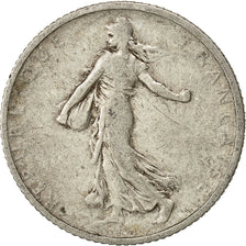 Coin, France, Semeuse, Franc, 1907, Paris, VF(30-35), Silver, KM:844.1