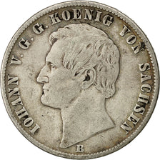 Moneta, Stati tedeschi, SAXONY-ALBERTINE, Johann, Thaler, 1864, Dresden, BB