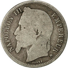 Coin, France, Napoleon III, Napoléon III, Franc, 1866, Strasbourg, VG(8-10)