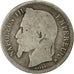 Coin, France, Napoleon III, Napoléon III, Franc, 1866, Strasbourg, VG(8-10)