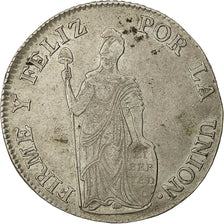 Münze, Peru, 4 Réales, 1836, Cuzco, SS, Silber, KM:151.1