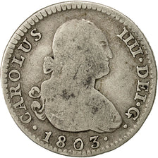 Coin, Spain, Charles IV, Real, 1803, Madrid, VF(20-25), Silver, KM:429.1