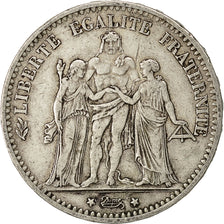 Moneta, Francia, Hercule, 5 Francs, 1874, Bordeaux, BB, Argento, KM:820.2