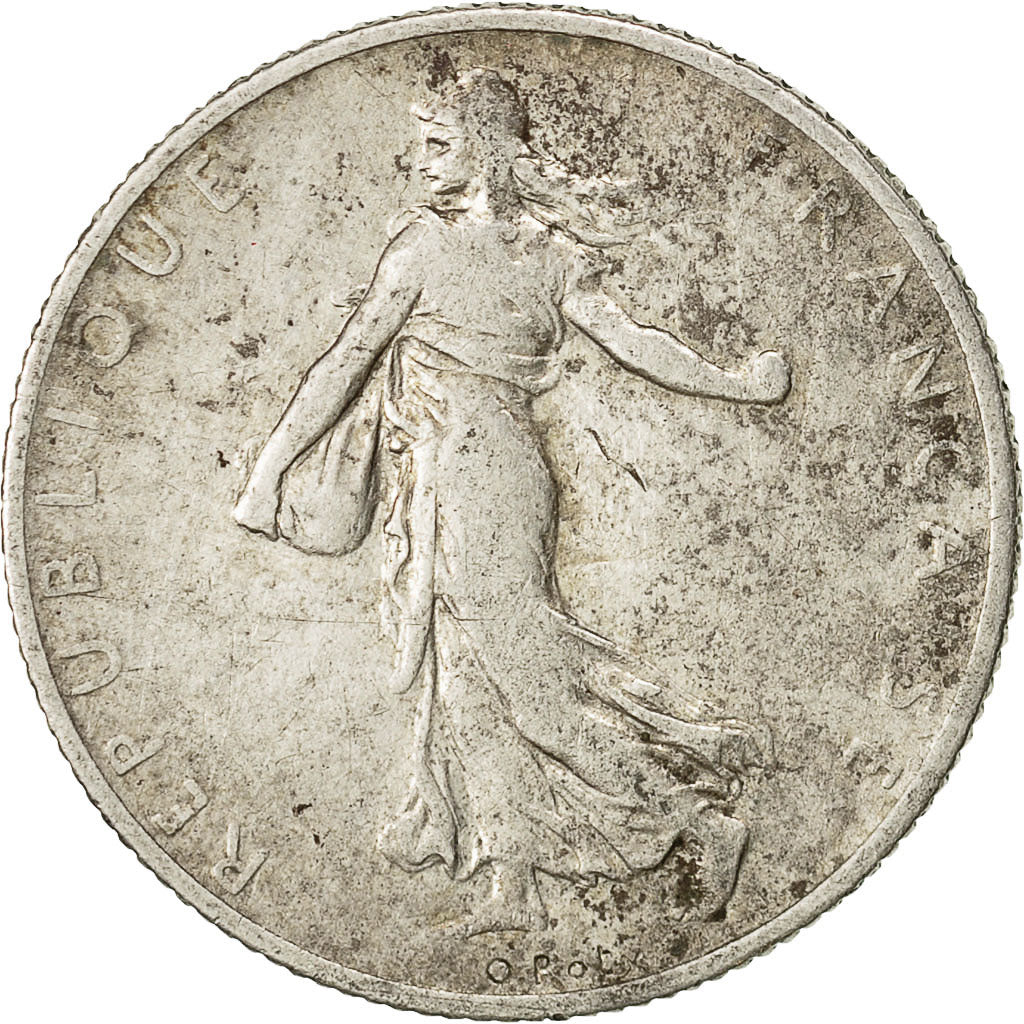 Coin, France, Semeuse, 2 Francs, 1908, Paris, VF(30-35), Silver, KM:845.1