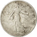 Moneta, Francia, Semeuse, 2 Francs, 1908, Paris, MB+, Argento, KM:845.1