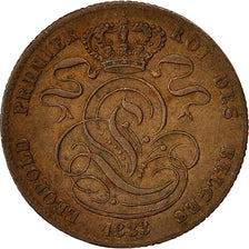 Coin, Belgium, Leopold I, 5 Centimes, 1833, EF(40-45), Copper, KM:5.1