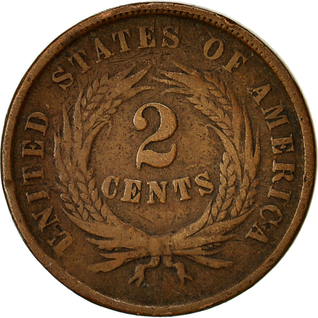Coin, United States, 2 Cents, 1864, U.S. Mint, Philadelphia, VF(20-25)