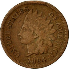 Coin, United States, Indian Head Cent, Cent, 1864, U.S. Mint, Philadelphia