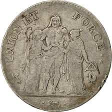Coin, France, Union et Force, 5 Francs, 1797, Paris, VF(30-35), Silver