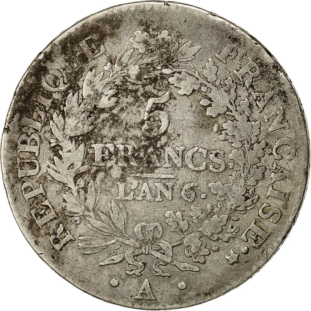 Coin, France, Union et Force, 5 Francs, 1797, Paris, VF(30-35), Silver