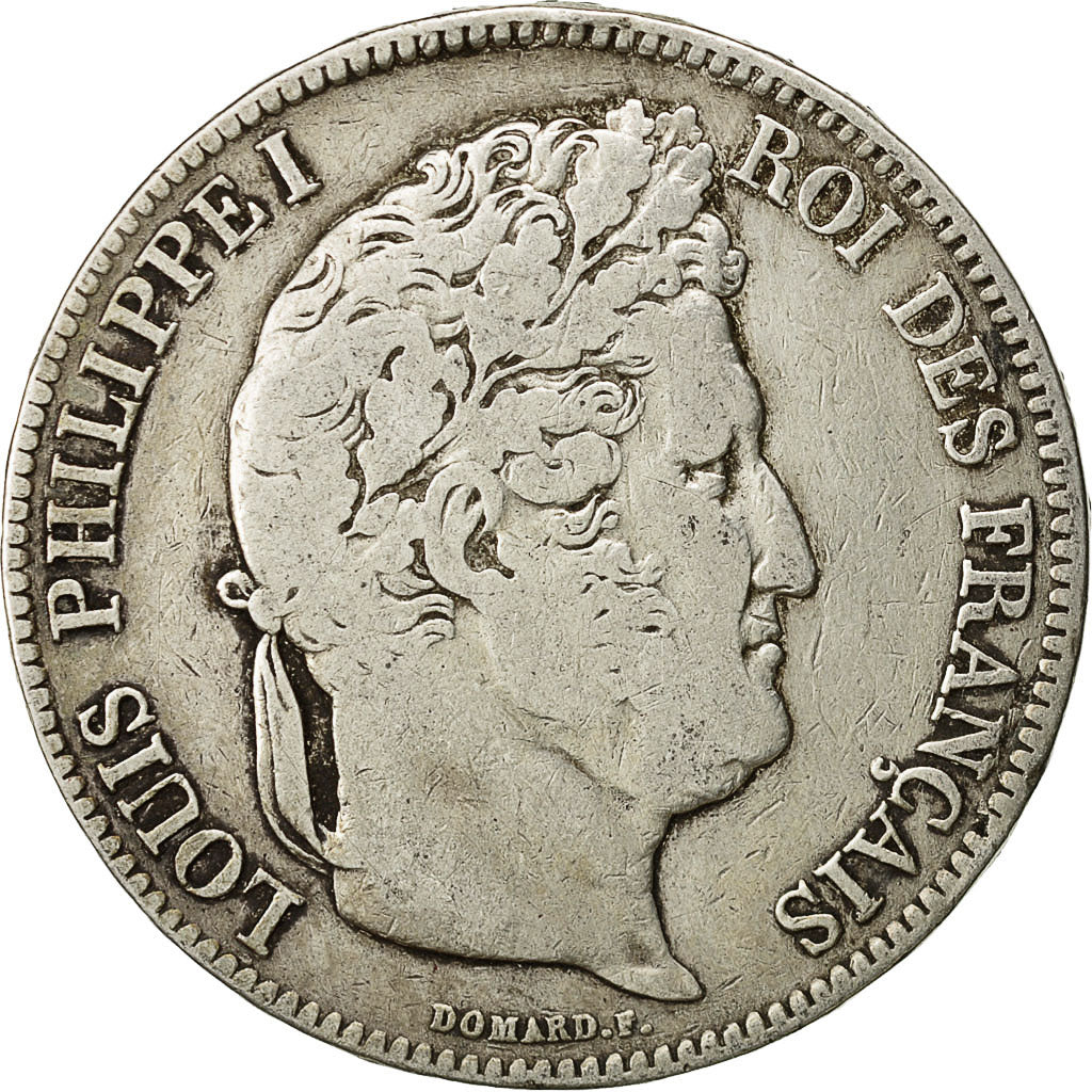Monnaie, France, Louis-Philippe, 5 Francs, 1834, Bordeaux, TB, Argent