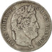 Moneta, Francia, Louis-Philippe, 5 Francs, 1835, Rouen, MB+, Argento, KM:749.2