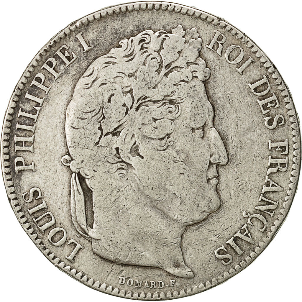 Monnaie, France, Louis-Philippe, 5 Francs, 1842, Rouen, TB, Argent, Gadoury:678