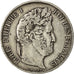 Moneda, Francia, Louis-Philippe, 5 Francs, 1844, Strasbourg, MBC, Plata