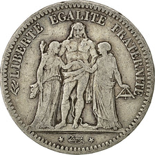 Monnaie, France, Hercule, 5 Francs, 1849, Paris, TB+, Argent, Gadoury:683