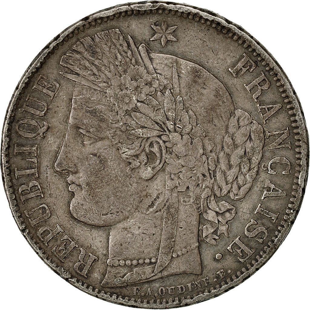 Monnaie, France, Cérès, 5 Francs, 1849, Paris, TB+, Argent, Gadoury:719