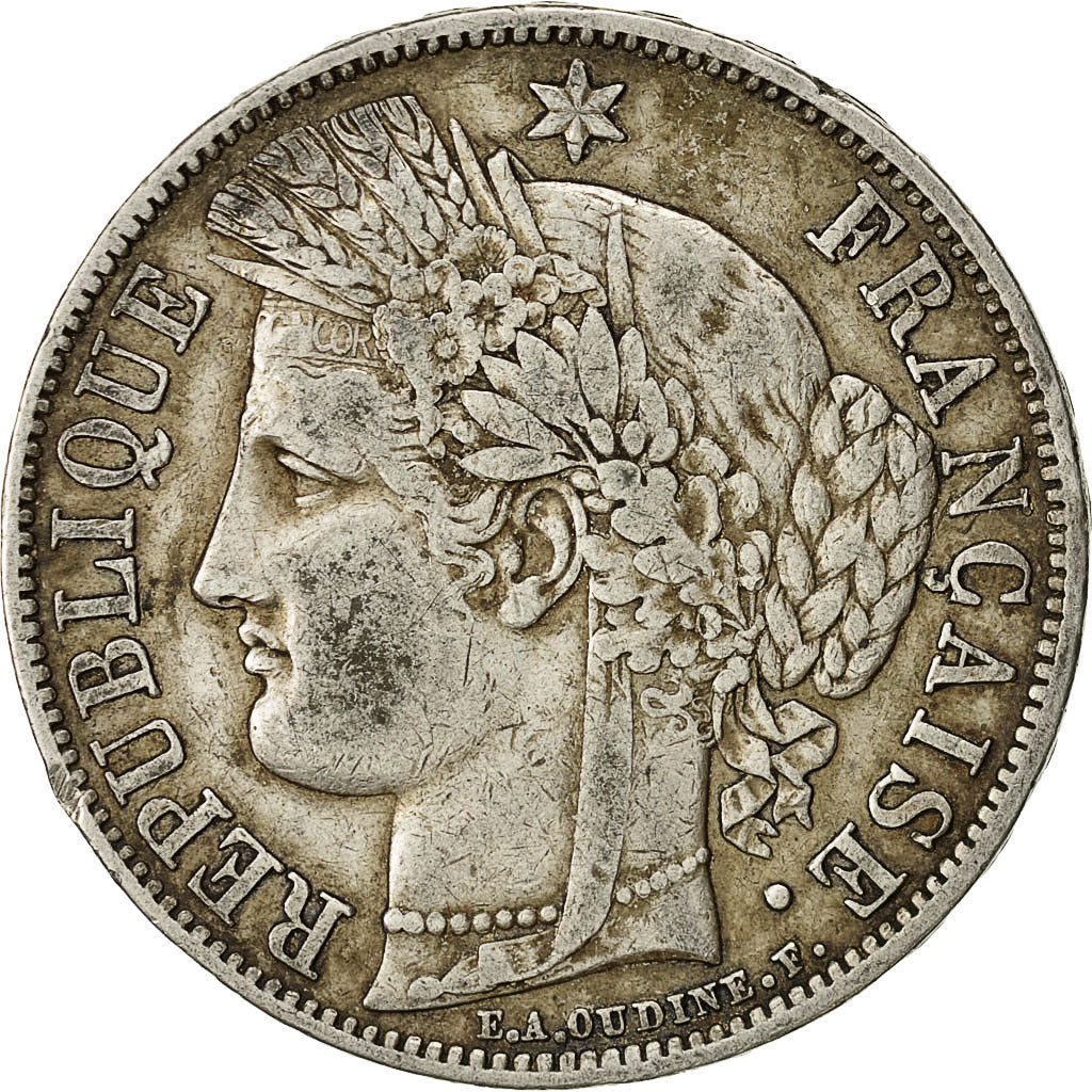 Coin, France, Cérès, 5 Francs, 1850, Paris, EF(40-45), Silver, KM:761.1