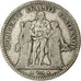 Coin, France, Hercule, 5 Francs, 1873, Bordeaux, VF(20-25), Silver, KM:820.2