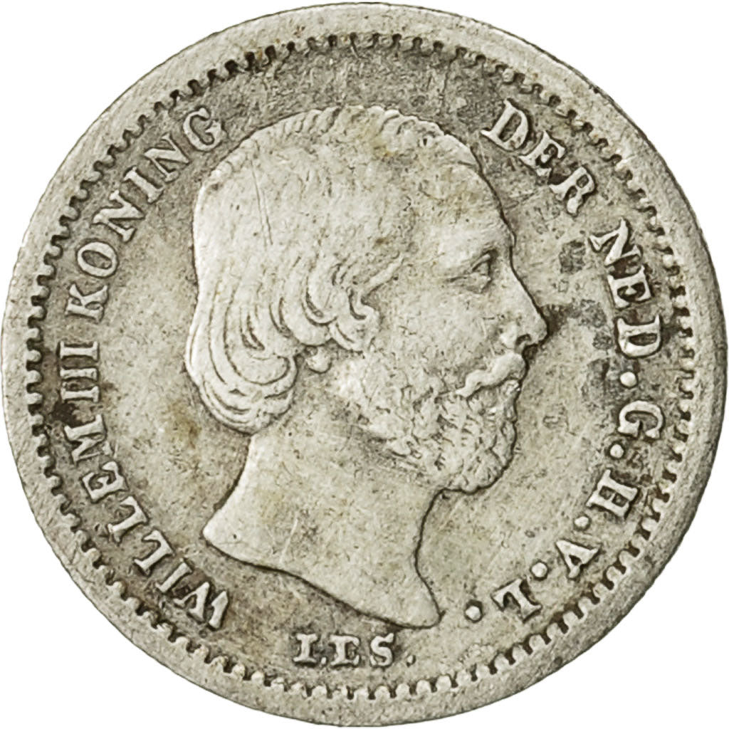 Coin, Netherlands, William III, 5 Cents, 1879, Utrecht, EF(40-45), Silver, KM:91