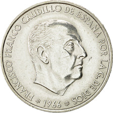 Coin, Spain, Caudillo and regent, 100 Pesetas, 1966, MS(60-62), Silver, KM:797