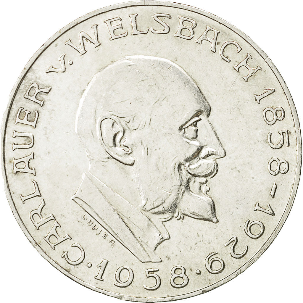 Coin, Austria, 25 Schilling, 1958, MS(60-62), Silver, KM:2884