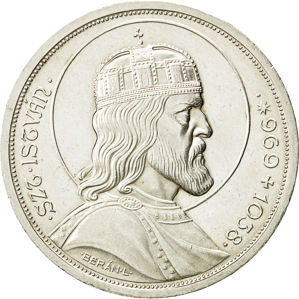 Coin, Hungary, 5 Pengö, 1938, Budapest, MS(60-62), Silver, KM:516