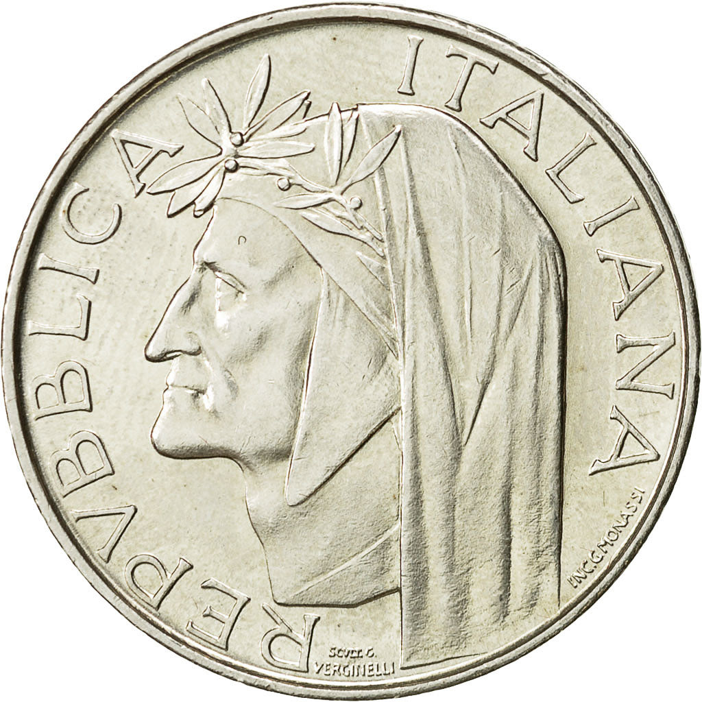 Coin, Italy, 500 Lire, 1965, Rome, MS(63), Silver, KM:100