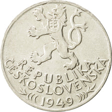 Coin, Czechoslovakia, 100 Korun, 1949, AU(55-58), Silver, KM:29