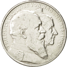 Monnaie, Etats allemands, BADEN, Friedrich I, 2 Mark, 1906, SUP+, Argent, KM:276