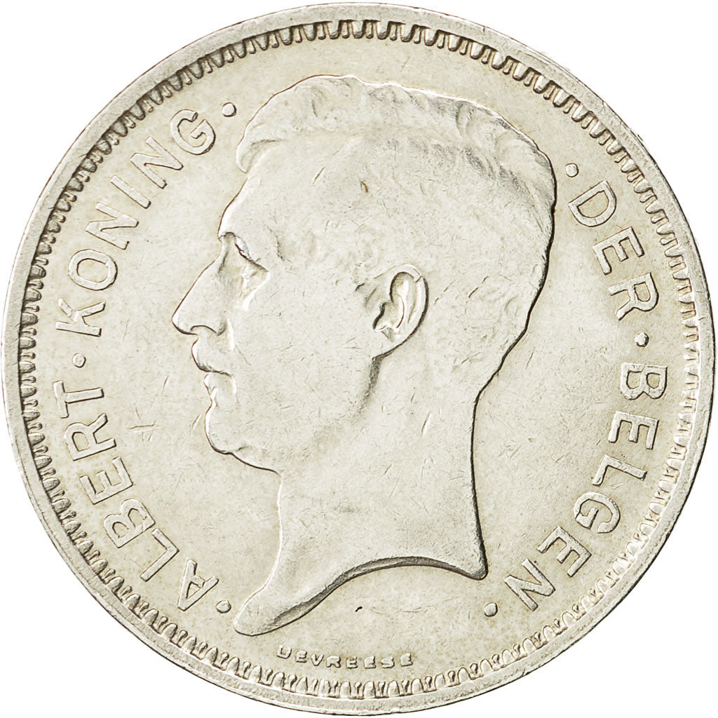 Monnaie, Belgique, Albert I, 20 Francs, 20 Frank, 1934, TTB+, Argent, KM:104.1