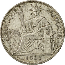 Moneta, INDOCINA FRANCESE, 20 Cents, 1937, Paris, SPL-, Argento, KM:17.2