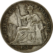 Moneda, INDOCHINA FRANCESA, 20 Cents, 1930, Paris, MBC, Plata, KM:17.1