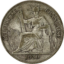 Coin, FRENCH INDO-CHINA, 20 Cents, 1930, Paris, VF(30-35), Silver, KM:17.1