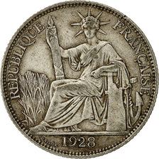 Münze, FRENCH INDO-CHINA, 20 Cents, 1928, Paris, SS, Silber, KM:17.1