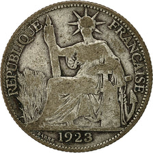 Moneta, INDOCINA FRANCESE, 20 Cents, 1923, Paris, B+, Argento, KM:17.1