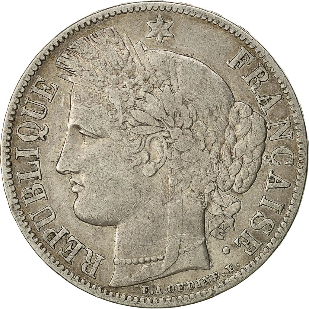 Monnaie, France, Cérès, 5 Francs, 1850, Paris, TB+, Argent, Gadoury:719