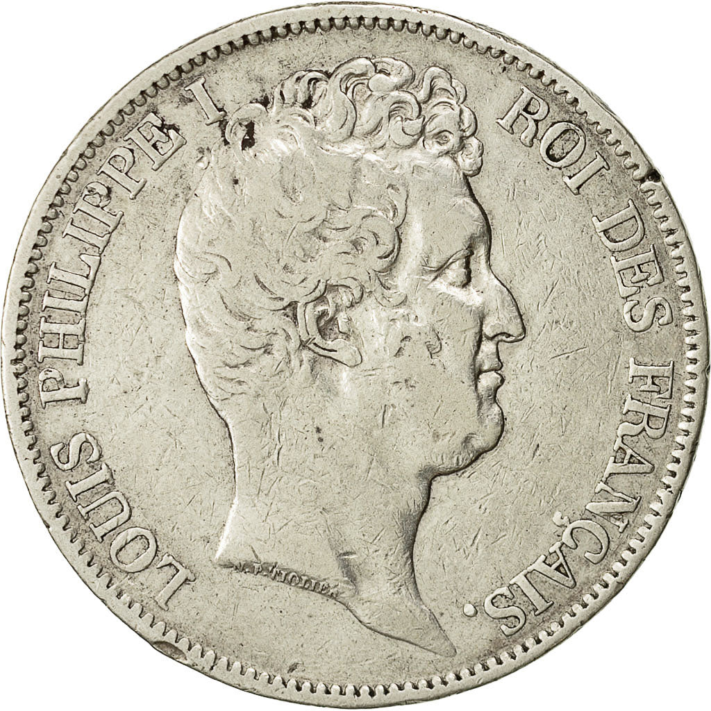 Monnaie, France, Louis-Philippe, 5 Francs, 1831, Rouen, TB, Argent, Gadoury:676